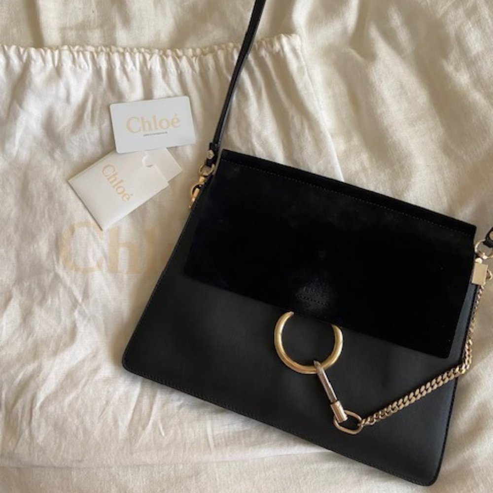 Chloe Faye Leather Shoulder Bag